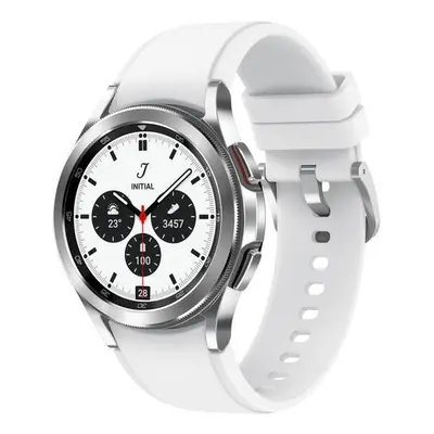 Chytré hodinky Samsung Galaxy Watch4 Classic / 42mm / SM-R880NZSAEUE / Wi-Fi / GPS / stříbrná / 