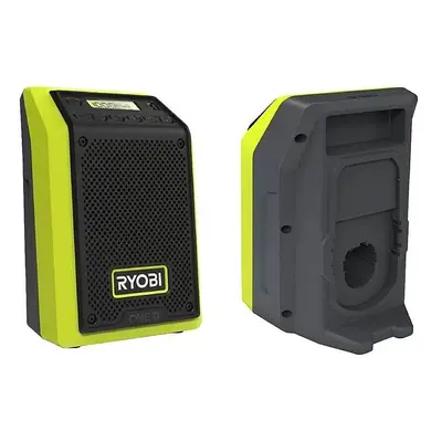 Aku rádio Ryobi RR18-0 / BEZ AKUMULÁTORU A NABÍJEČKY / 10 W / Bluetooth / černá/zelená Varianta: