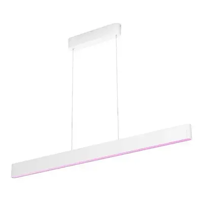 Závěsné LED svítidlo Philips Hue Ensis / 79 W / 129,9 x 4 x 157 cm / IP20 / až 5500 lm / bílá Va