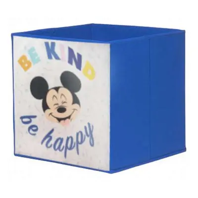 Dětský textilní úložný koš Living / 32 x 32 x 32 cm / modrá / Disney Mickey & Friends Varianta: 