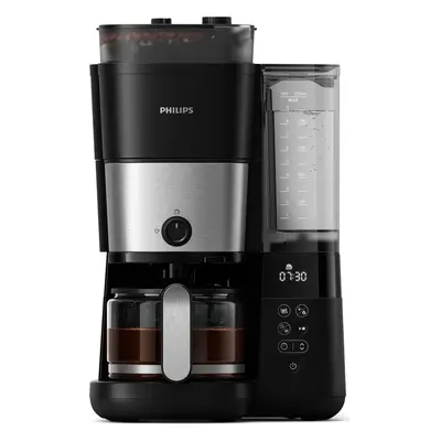 Kávovar na překapávanou kávu Philips All-in-1 Brew HD7888/01 / 1000 W / nerez / černá Varianta: 