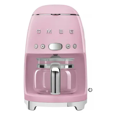 Kávovar na překapávanou kávu Smeg 50's style DCF02PKEU / 1050 W / 1,4 l / pastelově růžová Varia