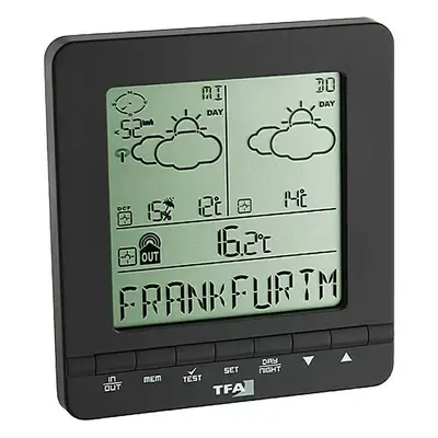 Meteorologická stanice TFA 35.1103 Dostmann Meteotime Easy / digitální / přesnost ± 1 °C / černá