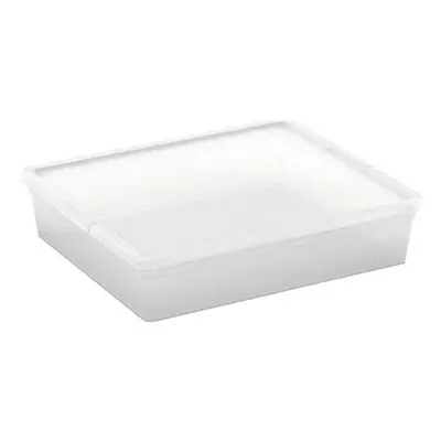 Plastový úložný box KIS C-box FLAT / 40 x 34 x 9 cm / transparentní Varianta: ivi1