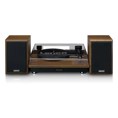 Gramofon Lenco LS-100WD / 2 x 10 W RMS / Bluetooth / 2 reproduktory / hnědá Varianta: ivi1