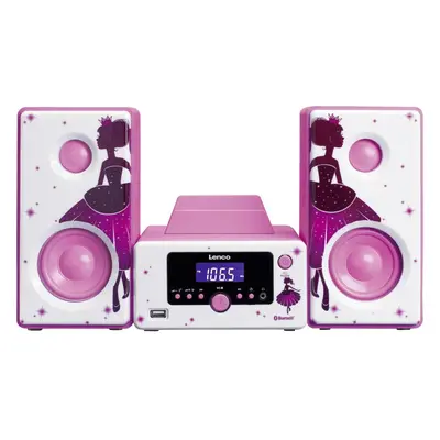 Mikrosystém pro děti Lenco MC-020 Princess / Bluetooth / Stereo 2.0 / LCD Varianta: ivi2