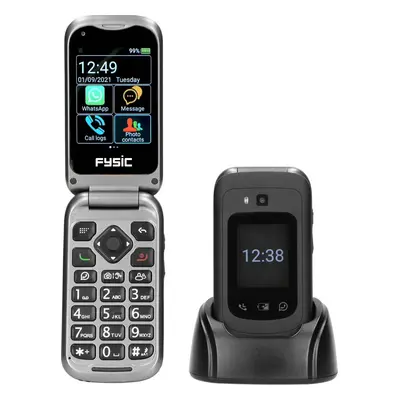 Mobilní telefon pro seniory Fysic F25 s nabíjecím stojánkem / 256 MB / 2,8" (7,1 cm) TFT LCD dis