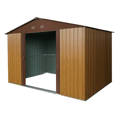 Zahradní domek BestBerg ZDB-7D / 7,2 m2 / 301 x 238 x 214 cm / červené dřevo/hnědá Varianta: ivi