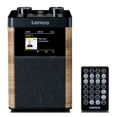 Přenosné rádio Lenco PDR-060WD / 10 W / hnědá/černá Varianta: ivi1