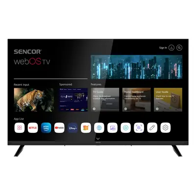 Smart LED televize Sencor SLE 32S801TCSB / 32" (80 cm) / HD Ready / černá Varianta: ivi1