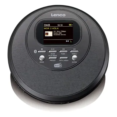 Přenosný CD přehrávač Lenco CD-500BK / DAB+ / FM / Bluetooth 5.0 / MP3 / černá Varianta: ivi1