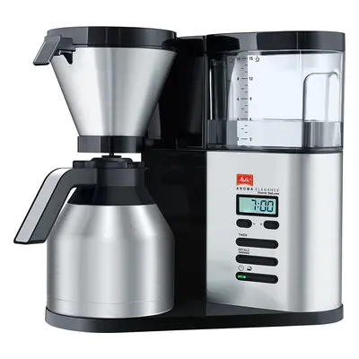 Kávovar Melitta Aroma Elegance Therm Deluxe 1012-06 / černá / stříbrná Varianta: ivi1