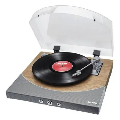 Gramofon ION Premier LP Natural Wood / 11“ talíř / šedá/hnědá Varianta: ivi1