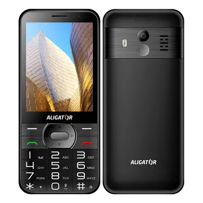 Mobilní telefon Aligator A900 Senior + nabíjecí stojánek (A900B) / 1600 mAh / SOS tlačítko / 320