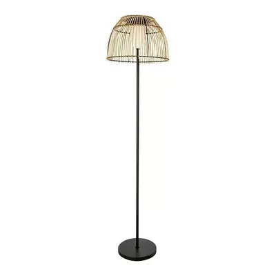 German Stojací bambusová solární lampa / 2600 mAh / Ø 40 cm / 3 W / černá/přírodní Varianta: ivi