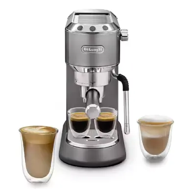 DeLonghi Pákový kávovar Espresso De'Longhi Dedica Arte EC885.GY / 1300 W / 1,1 l / 15 bar / šedá