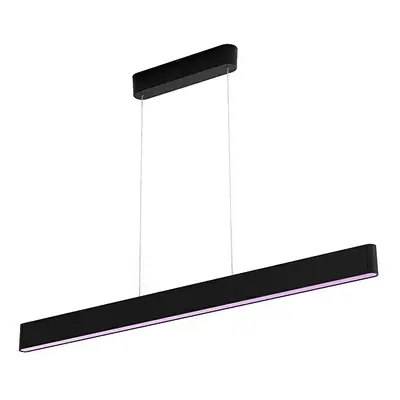 Závěsné LED svítidlo Philips Hue Ensis / 79 W / 129,9 x 4 x 157 cm / RGBW / černá Varianta: ivi1