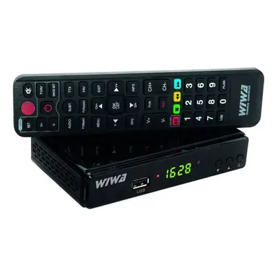 Set-top box WIWA H.265 / LCD displej / 1 tuner / HDMI / 6 W / USB / černá Varianta: ivi1