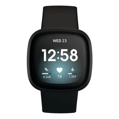 Chytré hodinky Fitbit Versa 3 FB511BKBK / 41 mm / GPS / Black/Black Aluminum Varianta: ivi2