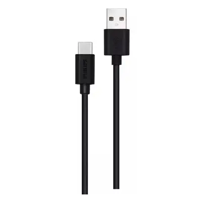 Kabel Philips DLC3106A/03 / USB-A/USB-C / 2 m / černá Varianta: ivi1