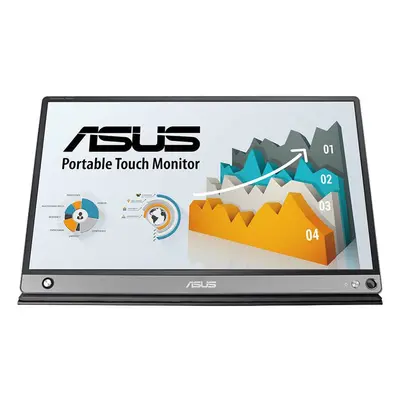 Dotykový monitor Asus ZenScreen Touch MB16AMT (90LM04S0-B01170) / LED / 15,6" / šedá Varianta: i