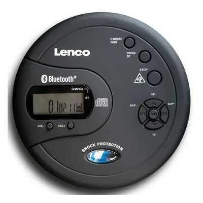 Přenosný CD a MP3 přehrávač Lenco CD-300 / Bluetooth / černá Varianta: ivi1