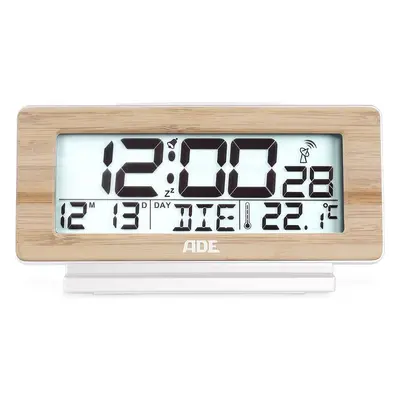 Digitální radiobudík ADE CK1940 / 12,8 x 4,4 cm LCD displej / °C/°F / 12/24 hod. režim / bílá/ba