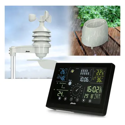 Digitální meteostanice Alecto WS3875 s bezdrátovým senzorem / 7,5" (19 cm) TFT LCD displej / 433