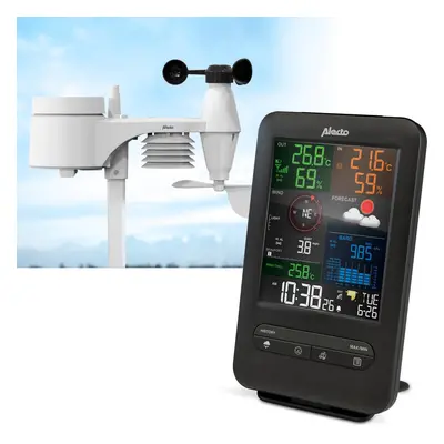 Meteostanice Alecto WS-4900 s bezdrátovým senzorem / 5,5" (14 cm) TFT LCD displej / 868 Mhz / do