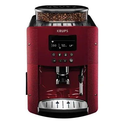 Automatický kávovar ESPRESSO KRUPS EA815570 / LCD displej / 1450 W / 15 bar / 1,7 l / červená Va