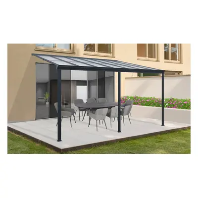 Hliníková pergola BestBerg PZ-13A / 13 m² / šedá Varianta: ivi0