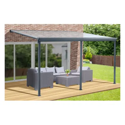 Hliníková pergola BestBerg PZ-15A / 15 m² / šedá Varianta: ivi0