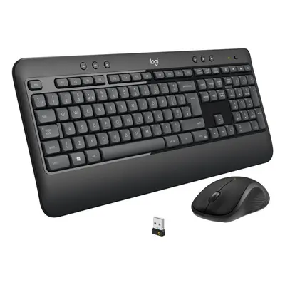 Klávesnice s myší Logitech Advanced MK540 / švýcarská / bezdrátová / dosah 10 m / černá Varianta