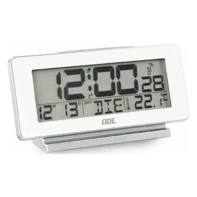 Radiobudík ADE CK1703-1 / 12,8 x 4,4 cm LCD displej / °C/°F / 12/24 hod. režim / bílá Varianta: 