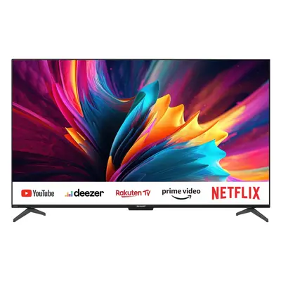 Smart televize Sharp 50DJ4E (4T-C50DJ4EG2NB) / 50" (127 cm) / 4K Ultra HD / 3840 x 2160 px / čer