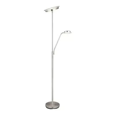 German Stojací LED lampa / 19 W / 4,5 W / O 26 cm / výška 1,8 m / stříbrná Varianta: ivi1