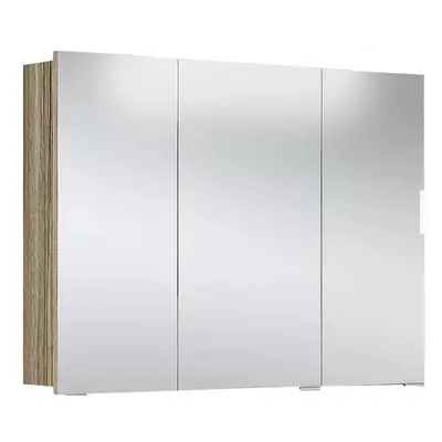 Zrcadlová skříňka s LED osvětlením Camargue Orion / 93 × 68 × 16 cm / dub Sanremo Varianta: ivi1