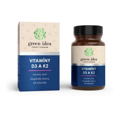 Green idea VITAMÍNY D3 a K2 - tobolky 60 ks