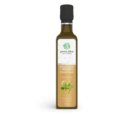 Green idea Lipový květ+meduňka sirup - třtinový 250 ml