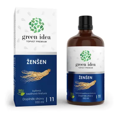 Green idea Ženšen - bezlihová tinktura 100 ml