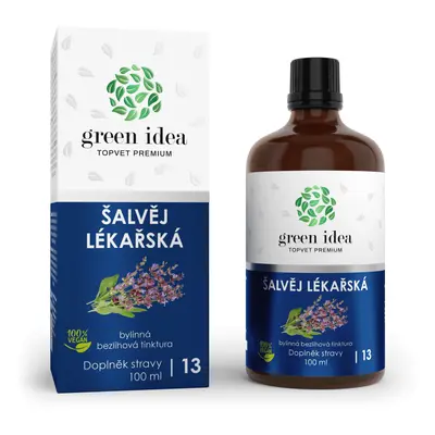 Green idea Šalvěj lékařská - bezlihová tinktura 100 ml