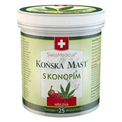 Herbamedicus GmbH Koňská mast s konopím hřejivá 250 ml