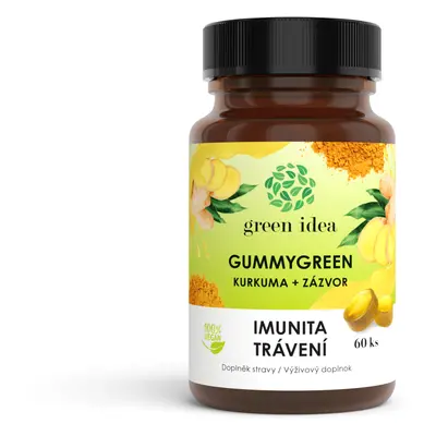 Green idea Gummygreen - Kurkuma + zázvor 60 ks