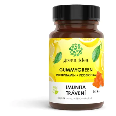 Green idea Gummygreen - Multivitamín + probiotika 60 ks