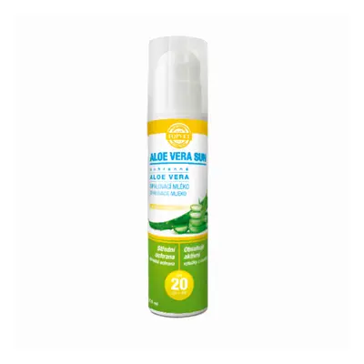 Green idea Aloe vera opalovací mléko SPF 20 200 ml