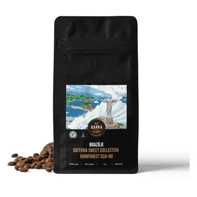 Brazílie Daterra Sweet Collection Rainforest - zrnková káva SCA 88, balení 400 g