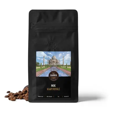 Indie KAAPI Royale Robusta - zrnková káva, balení 1 kg