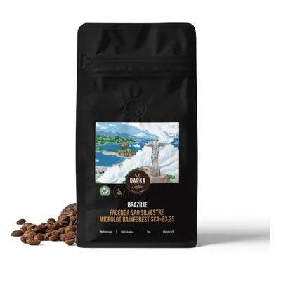 Brazílie Facenda Sao Silvestre Microlot Rainforest - zrnková káva SCA 83,25, balení 1 kg