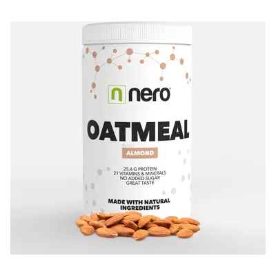 Proteinová instantní ovesná kaše Nero, Mandle, 600g, 12 porcí 8594179510931