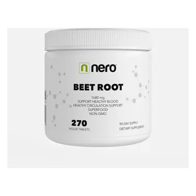 Nero Beet Root, Červená Řepa, 1680 mg, 270 tablet / na 3 měsíce 8594179511266